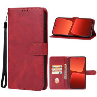 For Xiaomi 14 Leather Phone Case(Red)