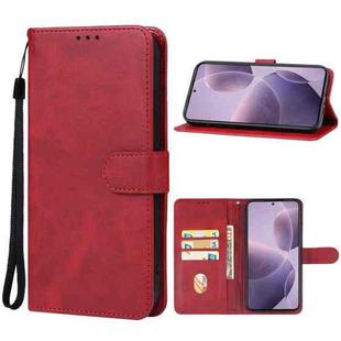 For Xiaomi Poco F6 Pro Leather Phone Case(Red)