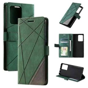 For Redmi Note 12 Pro Speed Skin Feel Splicing Leather Phone Case(Green)