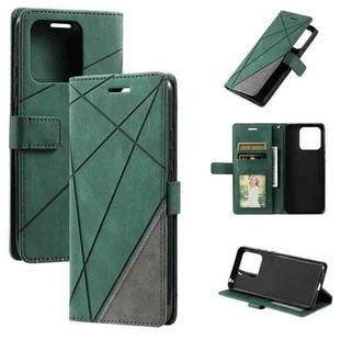 For Xiaomi 13 Skin Feel Splicing Leather Phone Case(Green)