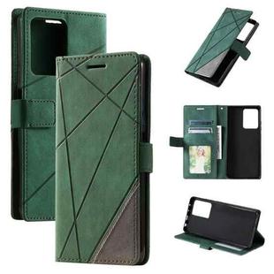 For Redmi K60 / K60 Pro Skin Feel Splicing Leather Phone Case(Green)
