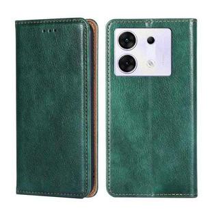 For Infinix Zero 30 5G Gloss Oil Solid Color Magnetic Leather Phone Case(Green)
