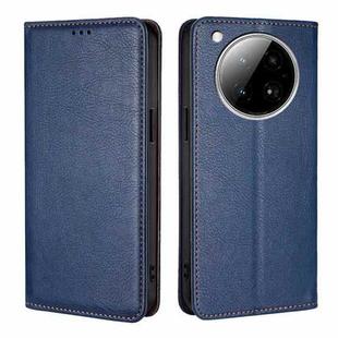 For Infinix Zero 40 4G Gloss Oil Solid Color Magnetic Leather Phone Case(Blue)