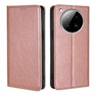 For Infinix Zero 40 4G Gloss Oil Solid Color Magnetic Leather Phone Case(Rose Gold)