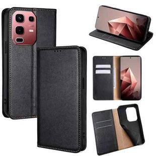 For Infinix Note 50s 5G Gloss Oil Solid Color Magnetic Leather Phone Case(Black)