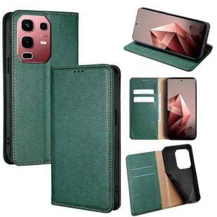 For Infinix Note 50s 5G Gloss Oil Solid Color Magnetic Leather Phone Case(Green)