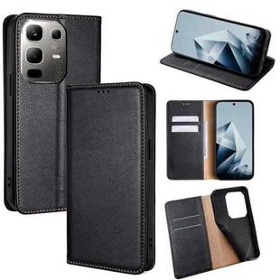 For Infinix Note 50x 5G Gloss Oil Solid Color Magnetic Leather Phone Case(Black)