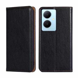 For vivo Y78 Plus 5G Gloss Oil Solid Color Magnetic Leather Phone Case(Black)