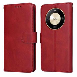 For Honor X50 Classic Calf Texture Flip Leather Phone Case(Red)