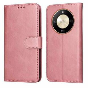 For Honor X50 Classic Calf Texture Flip Leather Phone Case(Rose Gold)