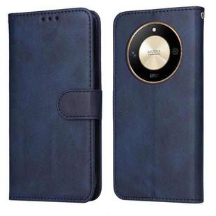 For Honor X50 Classic Calf Texture Flip Leather Phone Case(Blue)