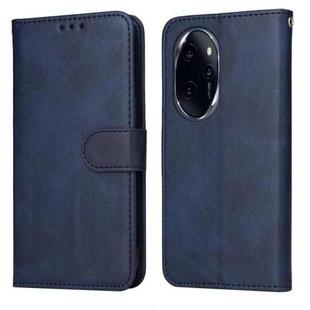 For Honor 100 Pro Classic Calf Texture Flip Leather Phone Case(Blue)