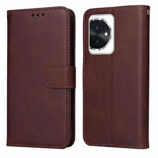 For Honor 100 Classic Calf Texture Flip Leather Phone Case(Brown)