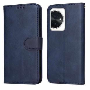 For Honor 100 Classic Calf Texture Flip Leather Phone Case(Blue)