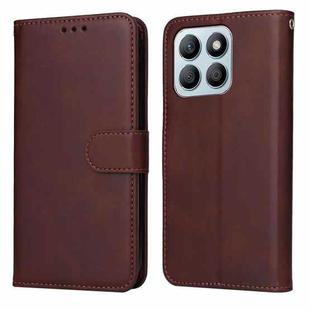 For Honor X8b Classic Calf Texture Flip Leather Phone Case(Brown)