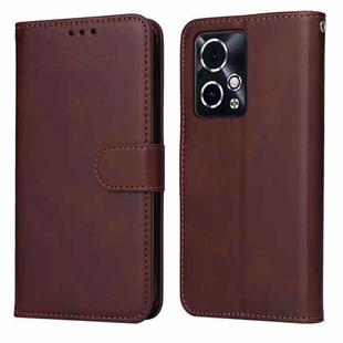 For Honor 90 GT Classic Calf Texture Flip Leather Phone Case(Brown)