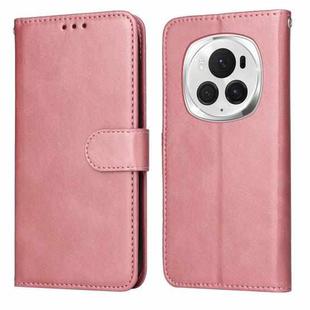 For Honor Magic6 Pro Classic Calf Texture Flip Leather Phone Case(Rose Gold)