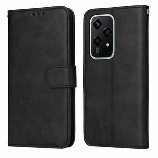 For Honor 200 Lite Global Classic Calf Texture Flip Leather Phone Case(Black)