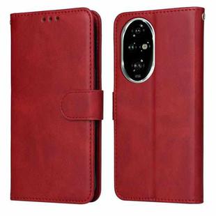 For Honor 200 Pro Classic Calf Texture Flip Leather Phone Case(Red)