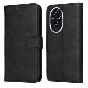 For Honor 200 Classic Calf Texture Flip Leather Phone Case(Black)