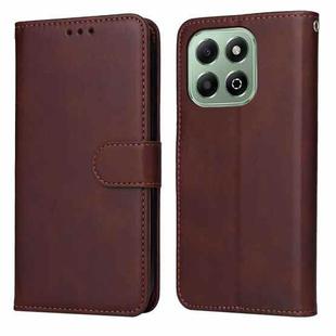 For Honor X6b Classic Calf Texture Flip Leather Phone Case(Brown)