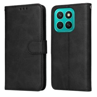 For Honor X8c 4G Classic Calf Texture Flip Leather Phone Case(Black)