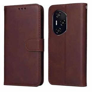 For Honor 400 Classic Calf Texture Flip Leather Phone Case(Brown)