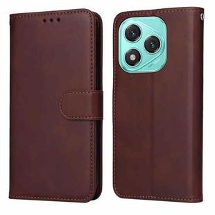 For Honor 400 Lite Classic Calf Texture Flip Leather Phone Case(Brown)