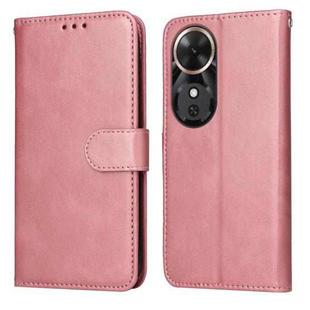 For Honor Play 60 Classic Calf Texture Flip Leather Phone Case(Rose Gold)