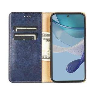 For Xiaomi Redmi Note 12 Turbo Gloss Oil Solid Color Magnetic Leather Phone Case(Blue)