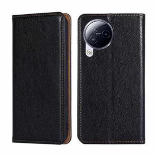 For Xiaomi Civi 3 5G Gloss Oil Solid Color Magnetic Leather Phone Case(Black)