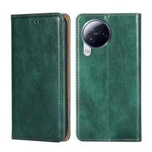 For Xiaomi Civi 3 5G Gloss Oil Solid Color Magnetic Leather Phone Case(Green)