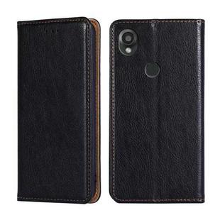For Kyocera Digno SX3-KYG02 Gloss Oil Solid Color Magnetic Leather Phone Case(Black)