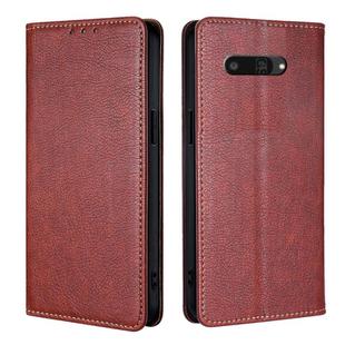 For Kyocera Digno SX4 5G Gloss Oil Solid Color Magnetic Leather Phone Case(Brown)
