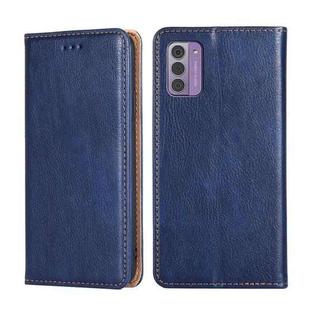 For Nokia G42 5G Gloss Oil Solid Color Magnetic Leather Phone Case(Blue)