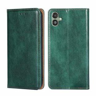 For Samsung Galaxy F14 5G Gloss Oil Solid Color Magnetic Leather Phone Case(Green)