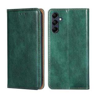 For Samsung Galaxy M14 5G Gloss Oil Solid Color Magnetic Leather Phone Case(Green)