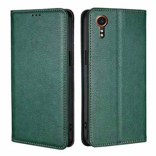 For Samsung Galaxy Xcover 7 5G Gloss Oil Solid Color Magnetic Leather Phone Case(Green)
