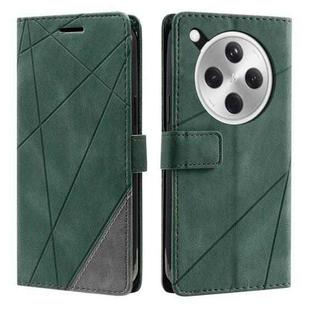 For OPPO Find X8 5G Skin Feel Splicing Leather Phone Case(Green)