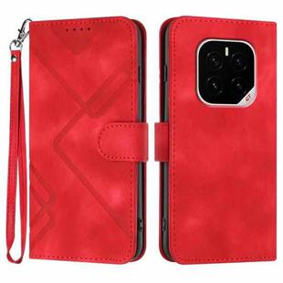 For Honor GT Pro Line Pattern Skin Feel Leather Phone Case(Red)