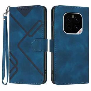 For Honor GT Pro Line Pattern Skin Feel Leather Phone Case(Royal Blue)
