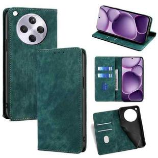 For OPPO Find X8s+ 5G RFID Anti-theft Brush Magnetic Leather Phone Case(Green)
