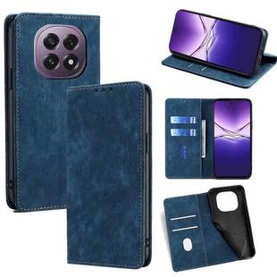 For OPPO F29 5G Global RFID Anti-theft Brush Magnetic Leather Phone Case(Blue)