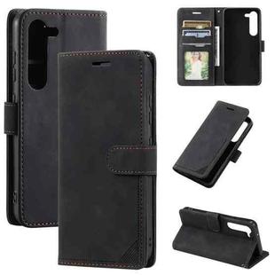 For Samsung Galaxy S23 5G Skin Feel RFID Blocking Leather Phone Case(Black)