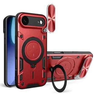 For iPhone 17 Air CD Texture Sliding Camshield Magnetic Holder Phone Case(Red)