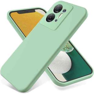 For Infinix Hot 30 5G Pure Color Liquid Silicone Shockproof Phone Case(Green)