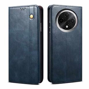 For OPPO A3 Pro 5G Oil Wax Crazy Horse Texture Leather Phone Case(Navy Blue)