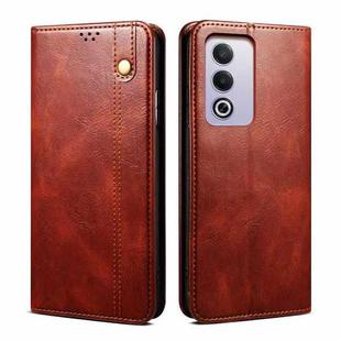 For OPPO A3 Pro 5G Global Oil Wax Crazy Horse Texture Leather Phone Case(Brown)