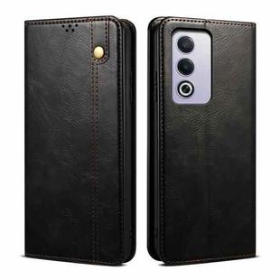 For OPPO A3 Pro 5G Global Oil Wax Crazy Horse Texture Leather Phone Case(Black)