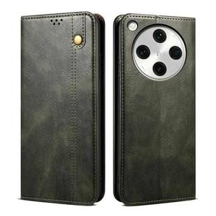 For OPPO Find X8 Pro Oil Wax Crazy Horse Texture Leather Phone Case(Dark Green)